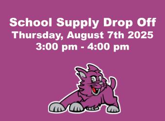 School Supply Drop Off  2025 